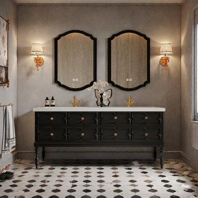 French retro bathroom cabinet