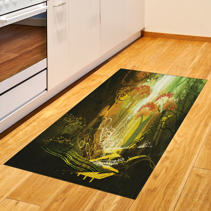 Tapis décoratif à longs poils en fibre de polyester à haute densité Fantasy, Rectangle 2 pi 7 po x 5 pi
