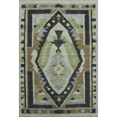 Premium Machine Washable Tara AMF1916 Tribal Rug