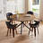 53.14" Round MDF Coffee Table End Table Short Leisure Tea Table Cross Legs Metal Base, Easy To Assemble-817961680-807670639