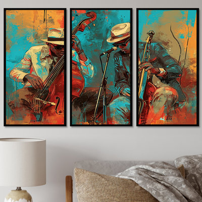 Maubray - ensemble de reproductions d'art mural musicien