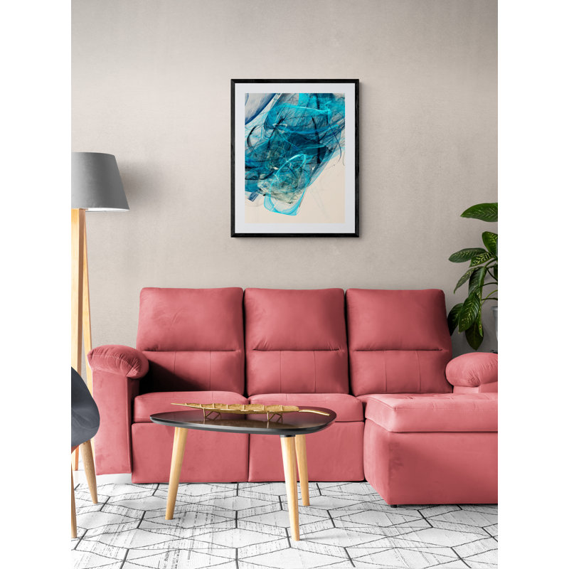 Bluish _ 29108 Print by Rica Belna, Wrapped Canvas, 32" H x 24" W, 33" H x 25" W