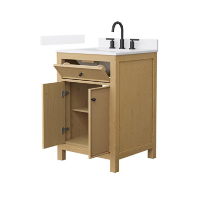 Pendry 24" Freestanding Single Bathroom Vanity with Cultured Marble Top