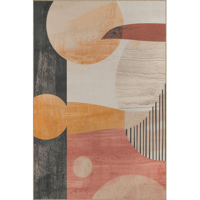 Tapis lavable à motif moderne