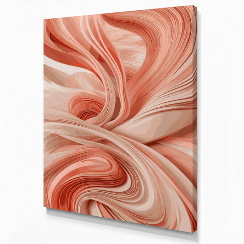 Art numérique sur toile, abstraction numérique 12, H 11 po x l 14 po