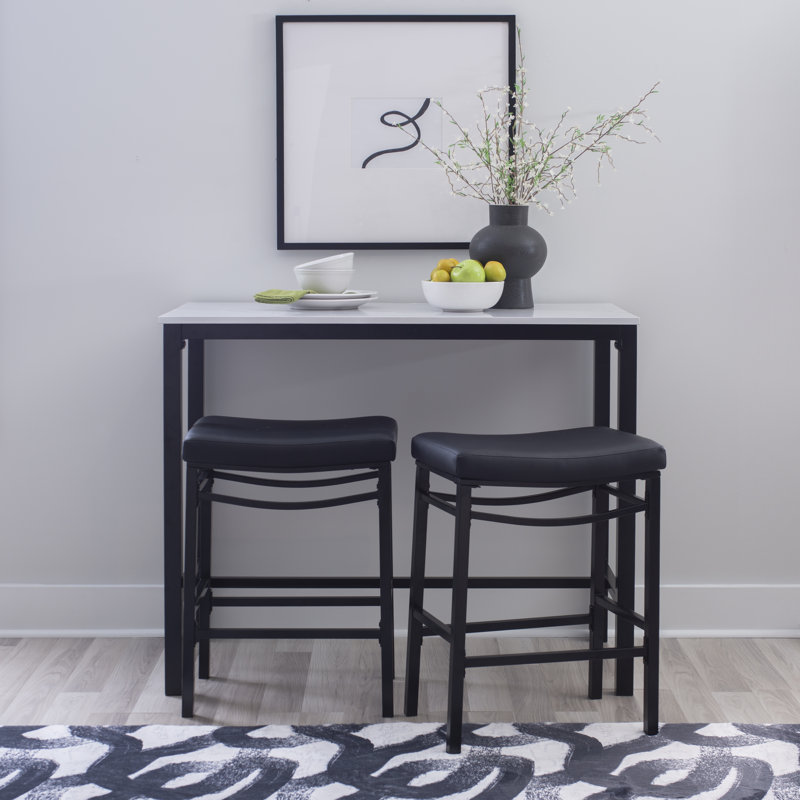 Aden 3PC Faux Marble Pub Set