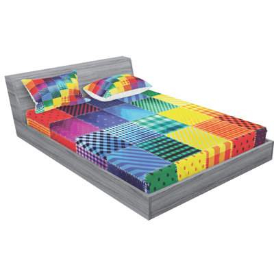 Microfiber Patchwork Sheet Set