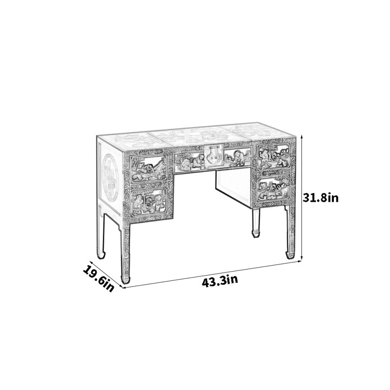 Commode pour chambre à coucher rabattable
