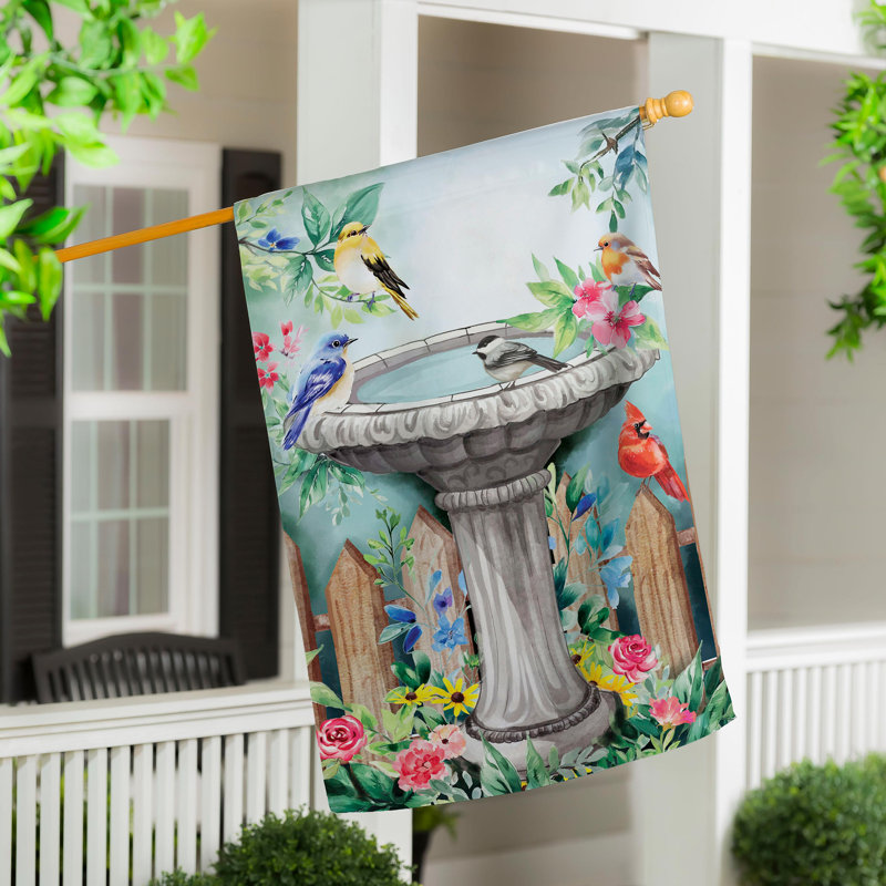 Drapeau de maison de bain Bathbirds
