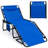 Oversize Folding Chaise Lounge with Adjustable Backrest Pillow Pocket-677775124-677775125