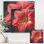 «Vivid Red Lily III», reproduction d'art sur toile tendue-55951940
