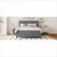 Lit plateforme tapissier pleine grandeur avec rangement, sans sommier, avec lit gigogne simple 2 tiroirs gris pour la chambre à coucher-1952615289