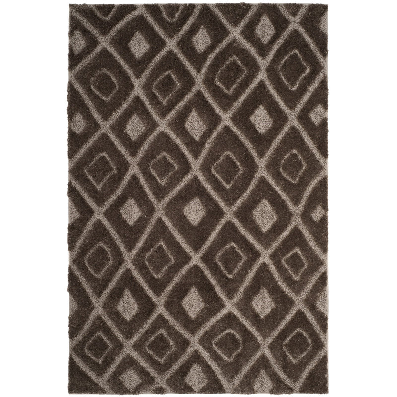 Ashburnham Olympia Shag Performance Geometric Rug, Rectangle 3' x 5'