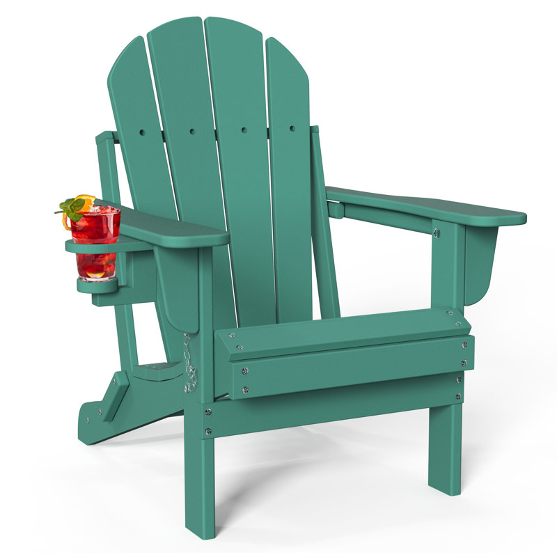 Chaise Adirondack pliante Selevae, Vert foncé