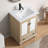 Bathroom vanity with sink set