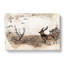 Stag Deer With Birds In Abstract - Wrapped Canvas-55341339