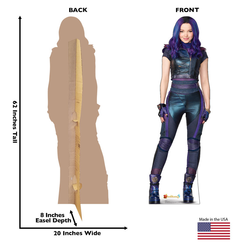 Mal 66'' Disney/Pixar Cardboard Standup