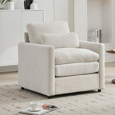 Fauteuil surdimensionné confortable avec des matériaux de qualité supérieure pour le salon