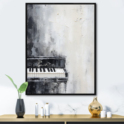Minimalisme, piano, minuit, noir et blanc II