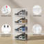 Durable Stackable Shoe Storage Boxes With Magnetic Door, Clear Drop Front Shoe Organizer For Closet, Sneaker Storage Container, Space-Saving Shoe Rack-995982842