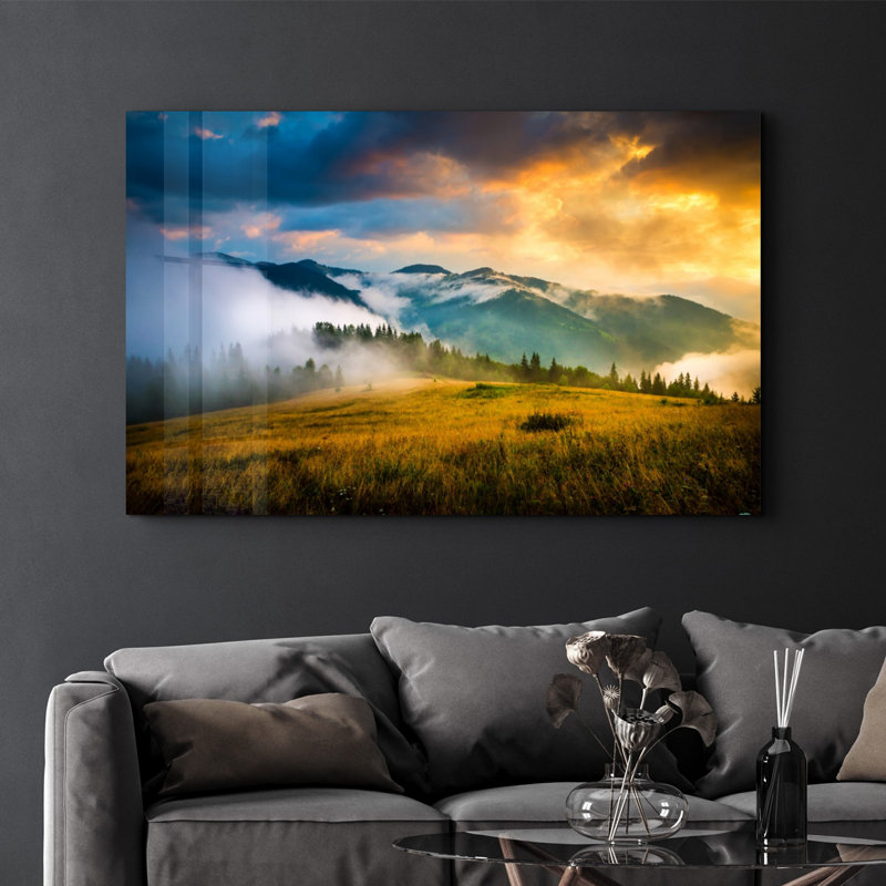 Peinture décorative en verre trempé