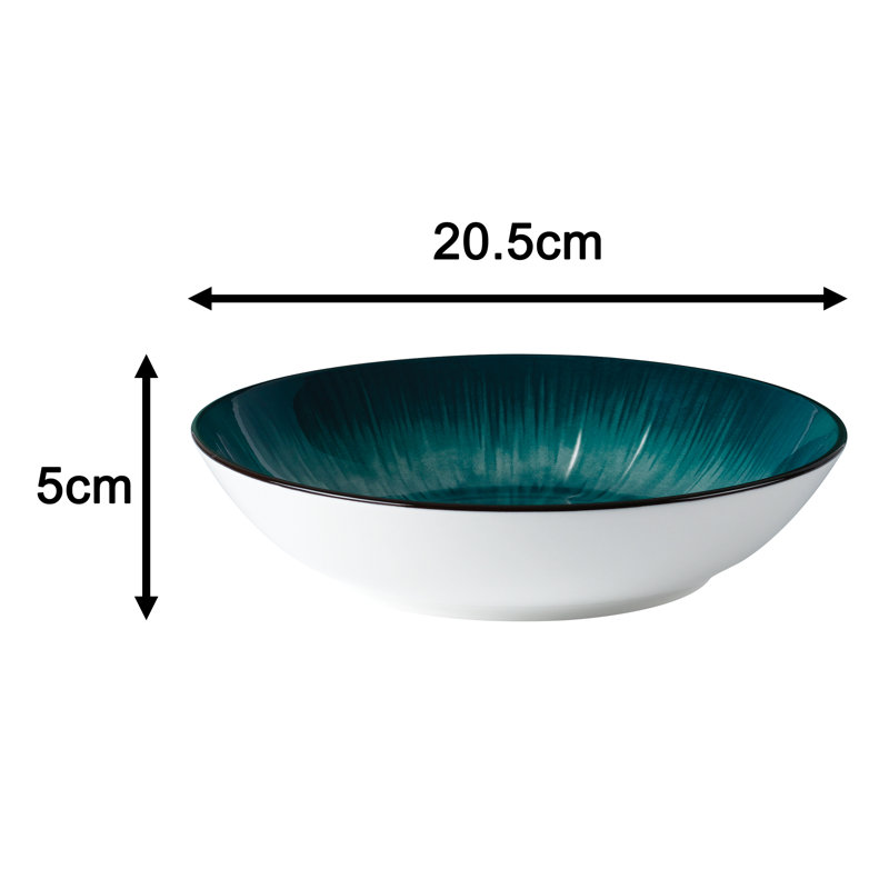 Waterside 12pc Star Porcelain Dinner Set, Green