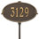 Monte Carlo Personalized Standard 1-Line Lawn Address Sign