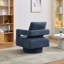 Fauteuil demi-tonneau pivotant rembourré Riqui-1866479120