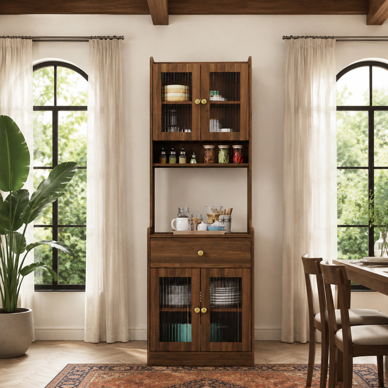 Buffet autoportant 70 po Farmhouse, Brun
