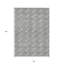 Tapis intérieur lavable à motif géométrique 8 pi x 10 pi gris