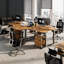 Adjustable L-Shaped Metal Base Standing Desk-1447367519-1447367505