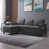 Dark Gray Linen Blend