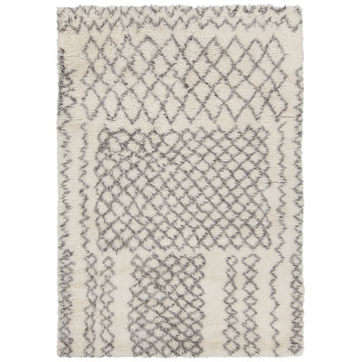 Jeri Hand Knotted Wool Geometric Area Rug