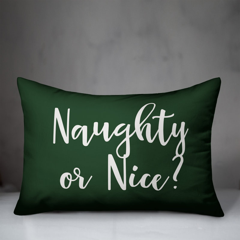  Coussin lombaire Naughty or Nice, Vert foncé