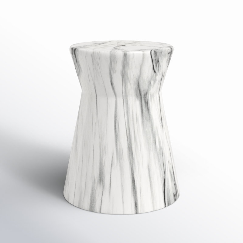 Tabouret de jardin Ceramic, Gris / blanc