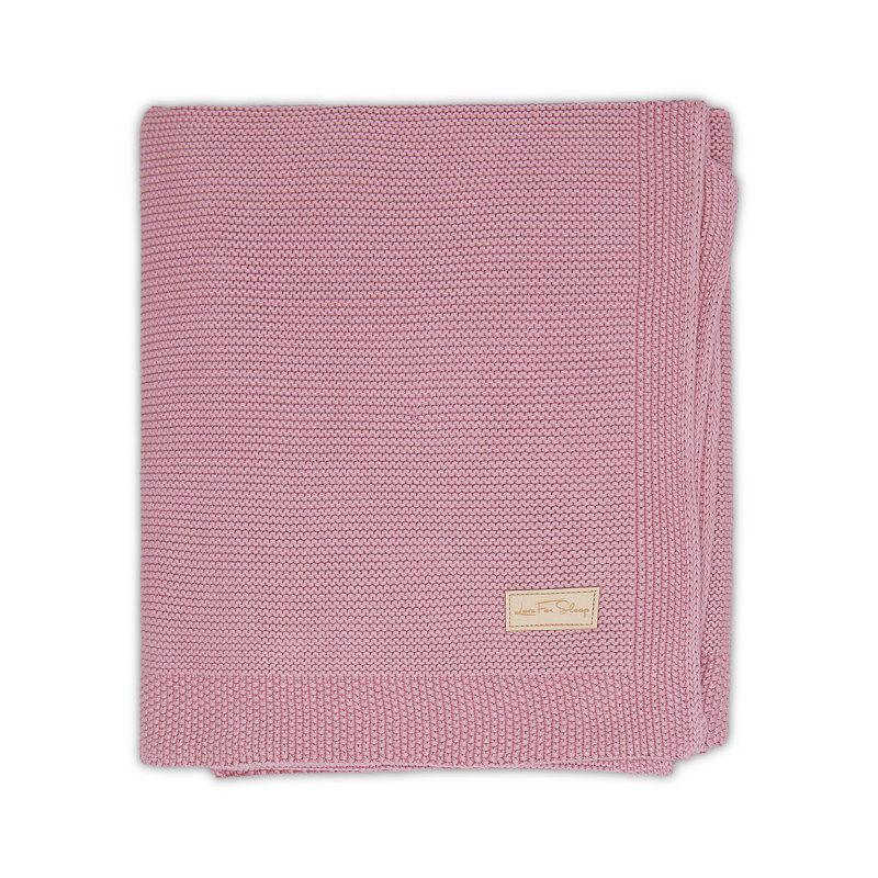 Cotton Baby Blanket, Dusty Pink