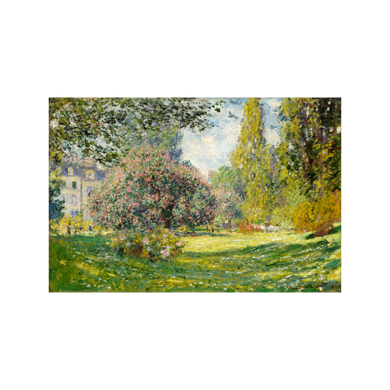 Landscape: The Parc Monceau 1 Piece Wrapped Canvas Painting, 20.32 cm H x 30.48 cm W