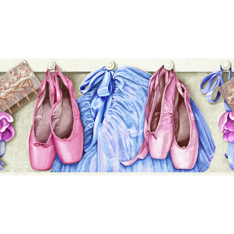 Bordure de papier peint à peindre Kids Dance Ballet L 15 pi x l 9 po