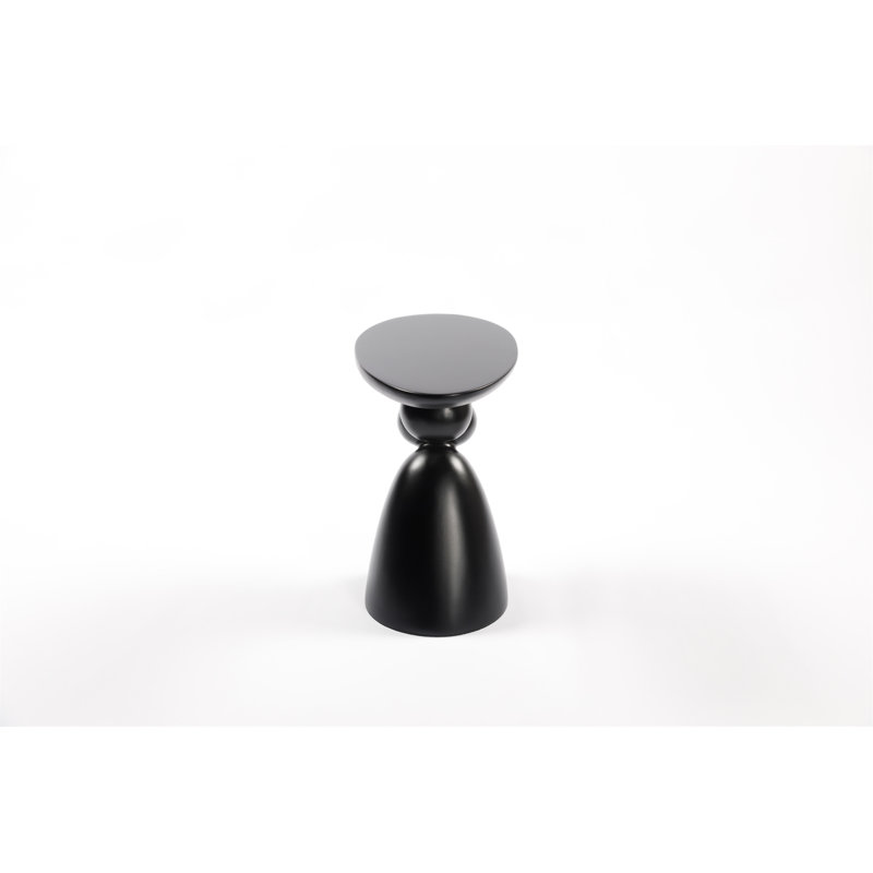Table de bout Lucky Stone, Noir