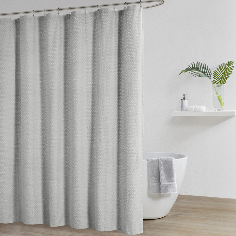 Rideau de douche Matelasse, Gris
