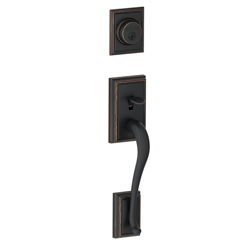 Addison Inactive Exterior Dummy Entry Set, Aged Bronze