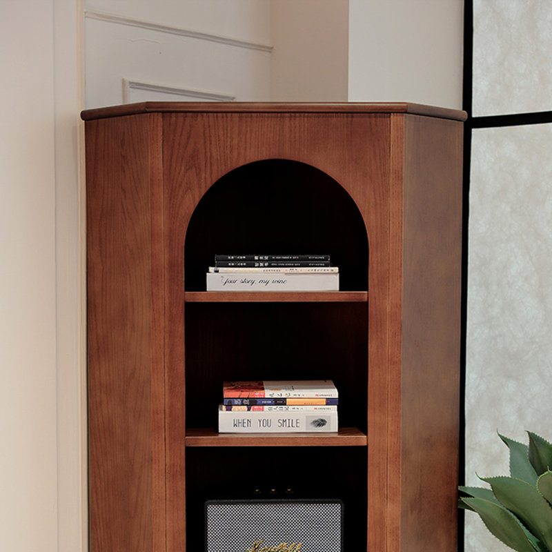 French High-End Solid Wood Corner Cabinet