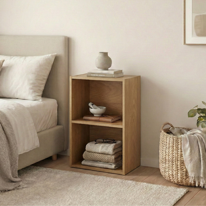 Gerardi 32cm W Standard Bookcase, Oak, 54 cm H x 32 cm W