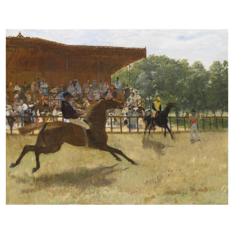 «The False Start» par Edgar Degas - estampe numérique, H 32 po x l 40 po
