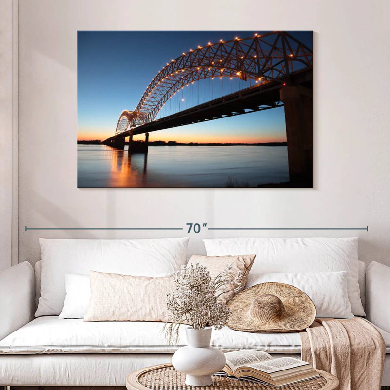 Hernando De Soto Bridge, 32" H x 48" W
