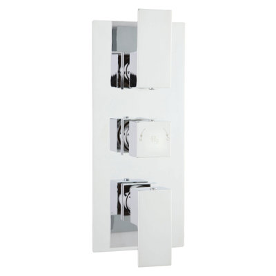 Art Triple Concealed Thermostatic/Diverter Shower Valve