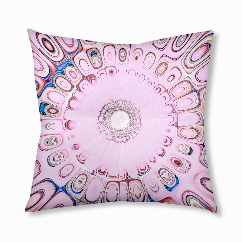 Abstract Reversible Throw Pillow, 30" x 30"