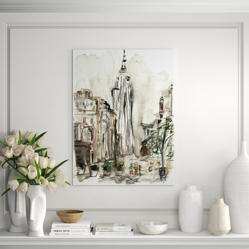 Lost In The City III Print by Janice Aron, Glass Coat, 32" H x 24" W x 1.5" D