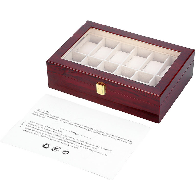 12 Slots Watch Box