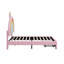 Lit simple tapissier arc-en-ciel, lit plateforme en velours avec tiroir Princess-245476954